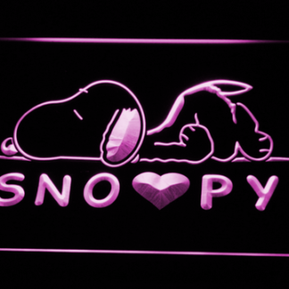 Peanuts Snoopy Heart neon sign LED