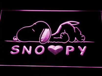 Peanuts Snoopy Heart neon sign LED