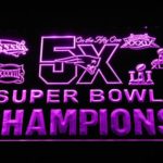 New England Patriots 5X Super Bowl Champions Logos - Image 5