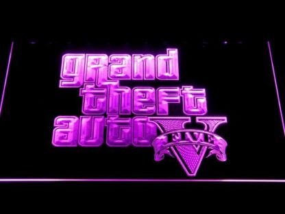 Grand Theft Auto Five neon sign LED