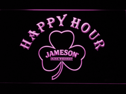 Jameson Shamrock Happy Hour neon sign LED