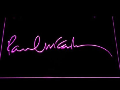 The Beatles Paul McCartney Signature neon sign LED