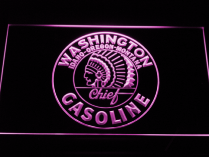 Washington Gasoline - Chief neon sign LED