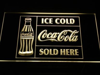 Coca-Cola Ice Cold Sold Here neon sign LED