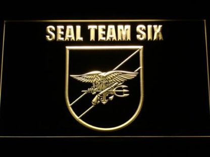 US Navy SEAL Team 6 Shield neon sign LED