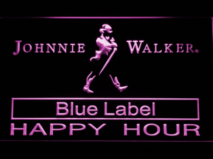 Johnnie Walker Blue Label Happy Hour neon sign LED