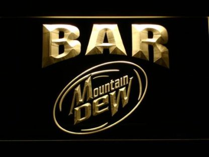 Mountain Dew Bar neon sign LED
