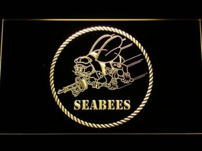 US Navy Seabees neon sign LED