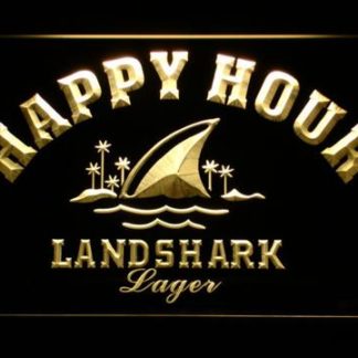 Landshark Happy Hour neon sign LED