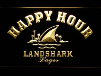 Landshark Happy Hour neon sign LED