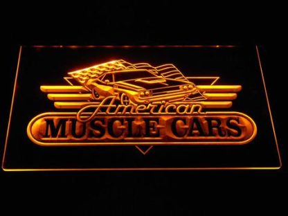 American Muscle Cars neon sign LED