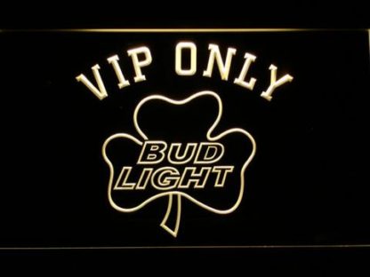 Bud Light Shamrock VIP Only neon sign LED