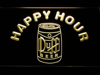 Duff Can Happy Hour neon sign LED