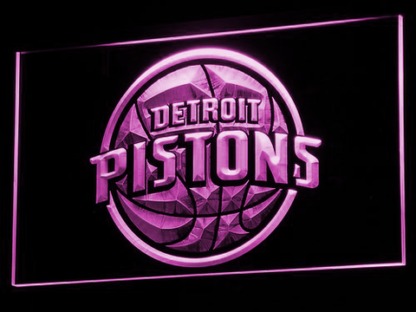 Detroit Pistons neon sign LED