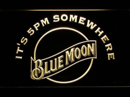 Blue Moon It's 5pm Somewhere neon sign LED