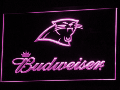 Carolina Panthers Budweiser neon sign LED