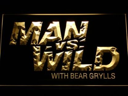 Man vs Wild with Bear Grylls neon sign LED