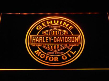 Harley Davidson Genuine Motor Oil neon sign LED