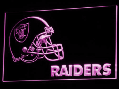 Oakland Raiders Helmet neon sign LED