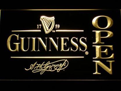Guinness Signature Open neon sign LED