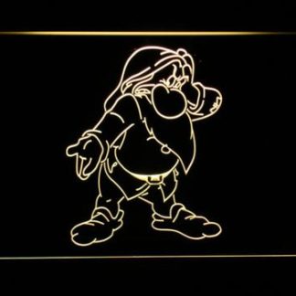 Grumpy Snow White and the Seven Dwarves neon sign LED