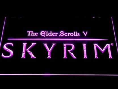 Skyrim The Elder Scrolls neon sign LED