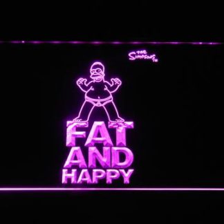The Simpsons Fat and Happy neon sign LED