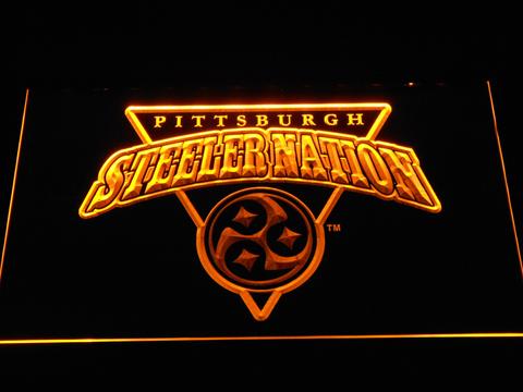 Pittsburgh Steelers Steeler Nation neon sign LED