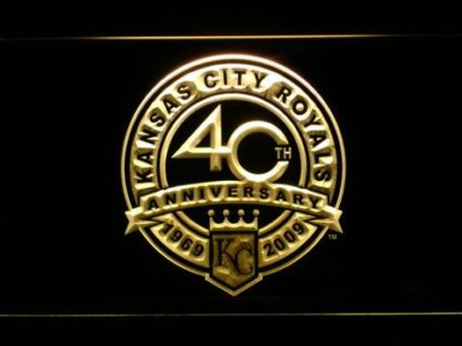 Kansas City Royals 40th Anniversary Logo - Legacy Edition neon sign LED