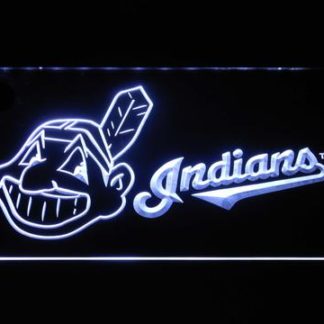 Cleveland Indians Wahoo Wordmark neon sign LED