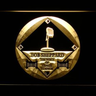 New York Yankees Bob Sheppard Memorial Logo - Legacy Edition neon sign LED