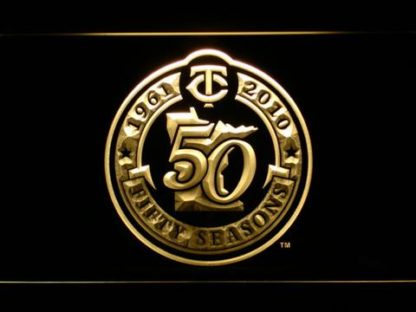 Minnesota Twins 50th Anniversary Logo - Legacy Edition neon sign LED