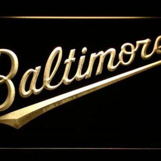 Baltimore Orioles 3 neon sign LED