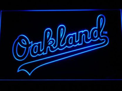 Oakland Athletics Oakland Wordmark neon sign LED