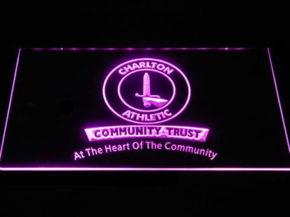 Charlton Athletic FC Community Trust neon sign LED