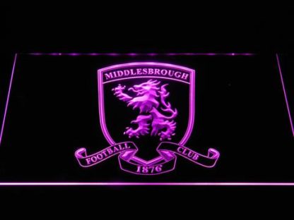 Middlesbrough Football Club 2 neon sign LED