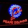 Miami Dolphins Football Bar Decoration Gift Dual Color Led Neon Sign