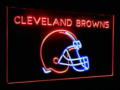 Cleveland Browns Football Bar Decoration Gift Dual Color Led Neon Sign neon sign LED