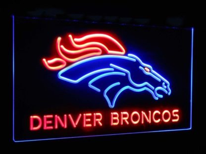 Denver Broncos Football Bar Decoration Gift Dual Color Led Neon Sign neon sign LED