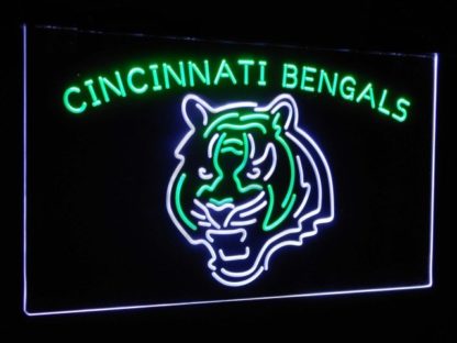 Cincinnati Bengals Football Bar Decor Dual Color Led Neon Sign neon sign LED