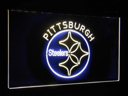 Pittsburgh Steelers Football Bar Decor Dual Color Led Neon Sign neon sign LED