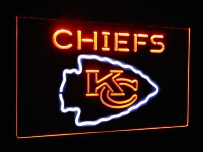 Kansas City Chiefs Football Bar Decor Dual Color Led Neon Sign neon sign LED