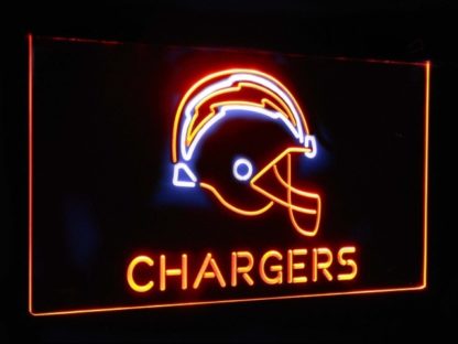 Los Angeles Chargers Football Bar Decor Dual Color Led Neon Sign neon sign LED