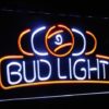 Bud Light Pool Room 9 Ball Snooker Billiard Dual Color Led Neon Sign - Image 17