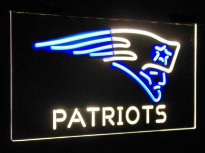 New England Patriots Football Bar Decor Dual Color Led Neon Sign neon sign LED