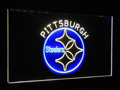 Pittsburgh Steelers Football Bar Decor Dual Color Led Neon Sign neon sign LED
