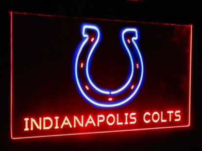 Indianapolis Colts Football Bar Decor Dual Color Led Neon Sign neon sign LED
