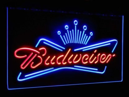 Budweiser King Beer Bar Decoration Gift Dual Color Led Neon Sign neon sign LED