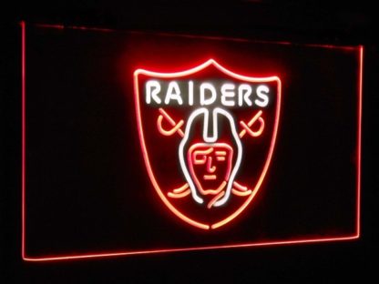 Oakland Raiders Football Bar Decoration Gift Dual Color Led Neon Sign neon sign LED