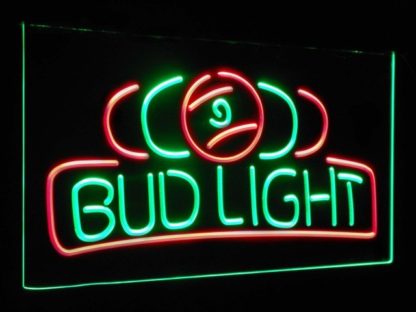 Bud Light Pool Room 9 Ball Snooker Billiard Dual Color Led Neon Sign neon sign LED